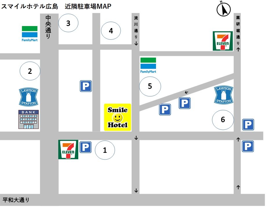 近隣駐車場マップ