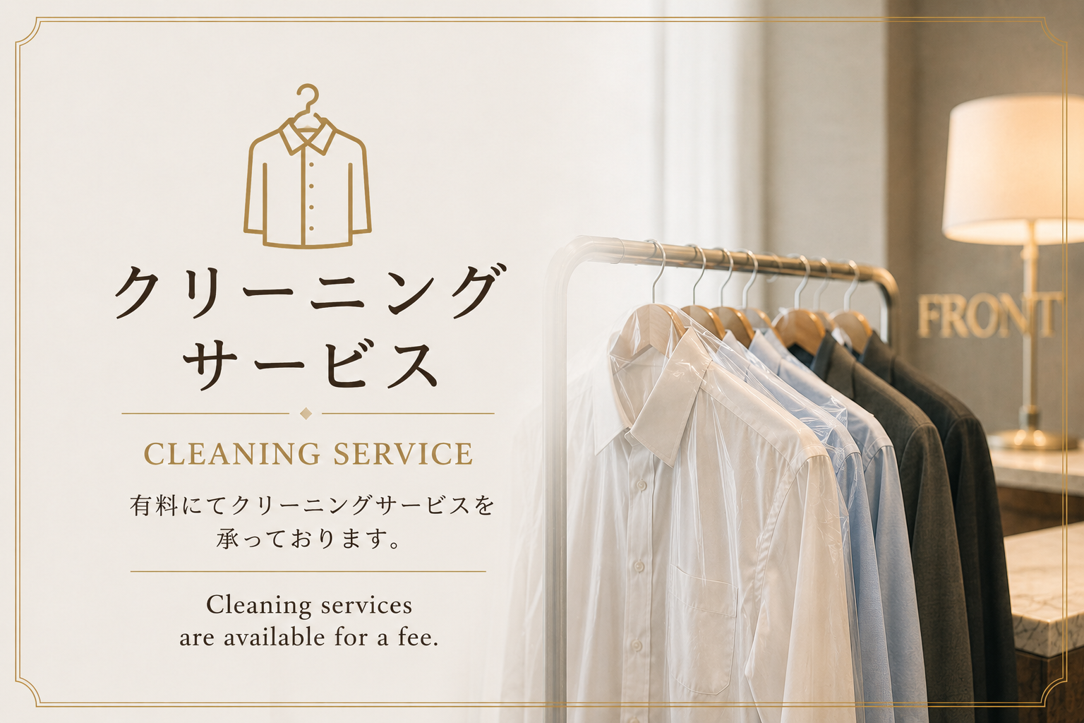 クリーニングサービス(有料)