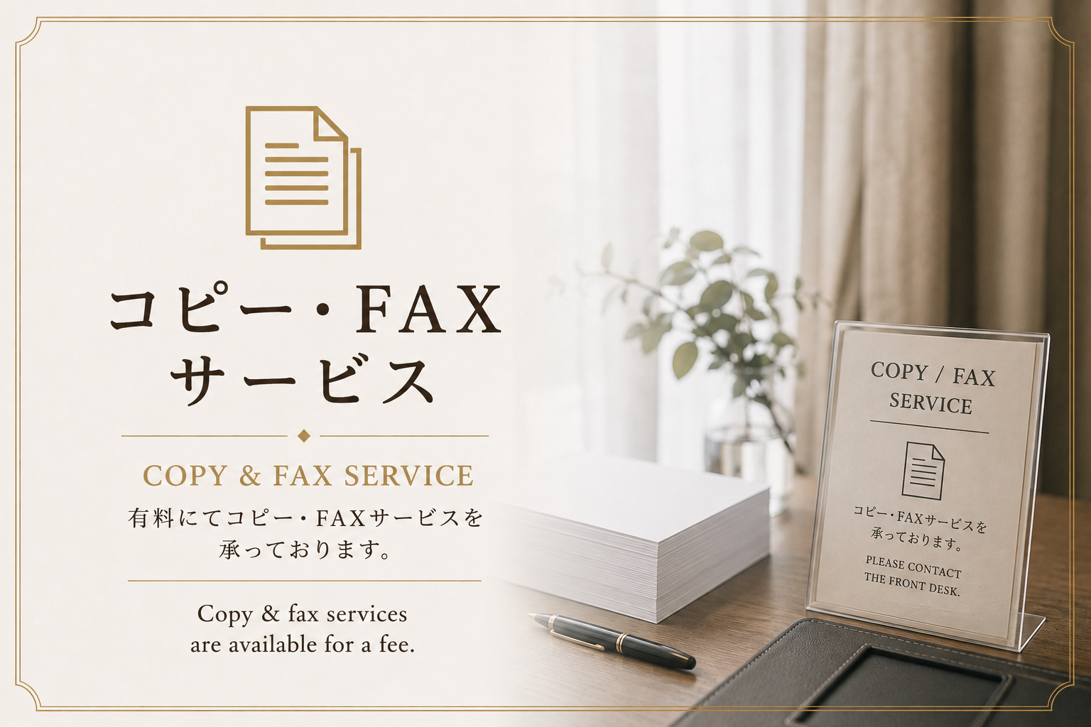 コピー・FAX(有料)
