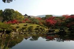 日本庭園名勝依水園の写真
