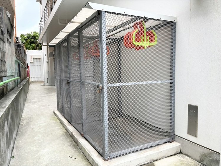 ダイビング機材置場