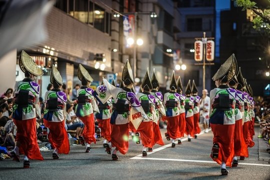 東京高円寺阿波踊りの写真